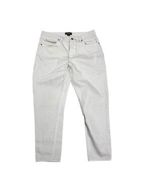ZANEROBE Designer Streetwear Casual Cream White Denim Jeans Mens 34x28
